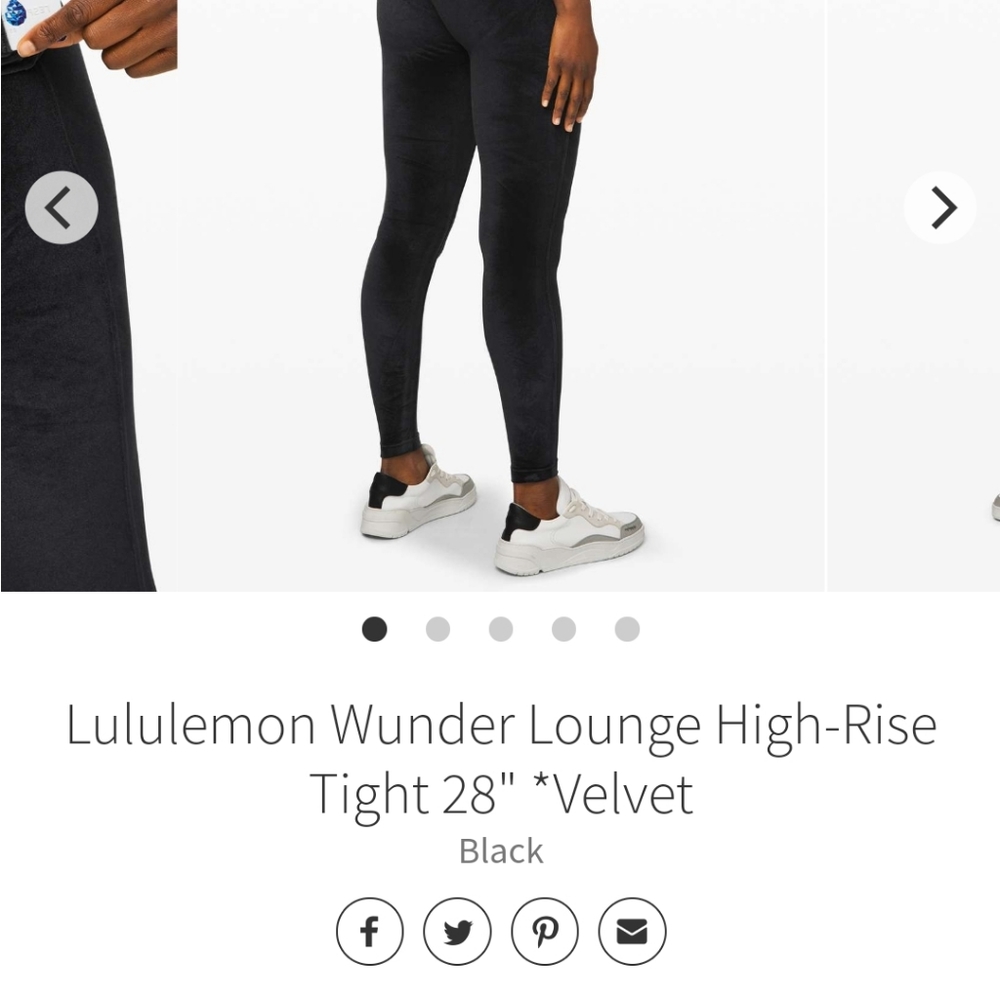 Lululemon Wunder Unders lounge velvet leggings